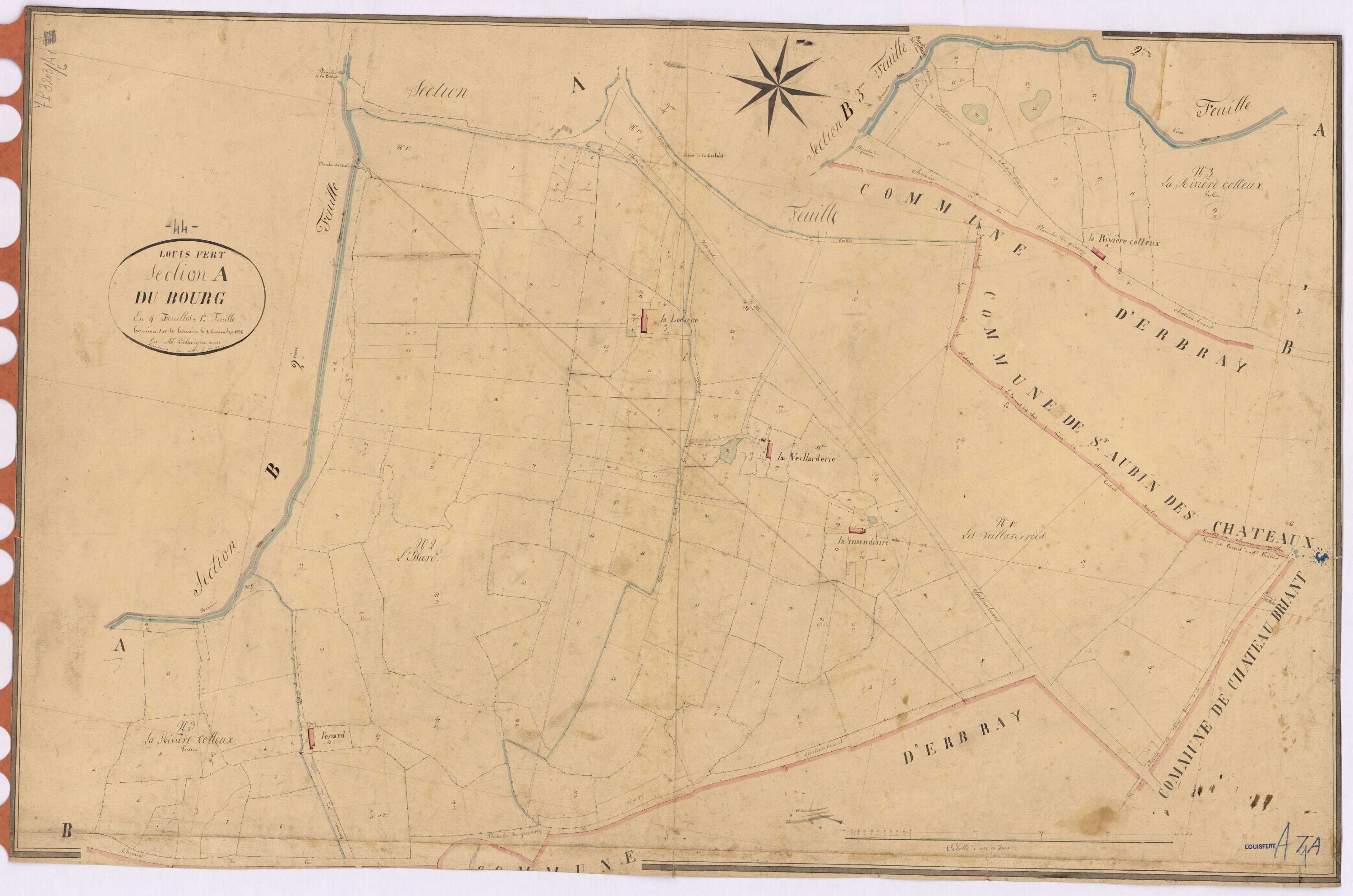 Louisfert - Section A1 Bourg (section du)