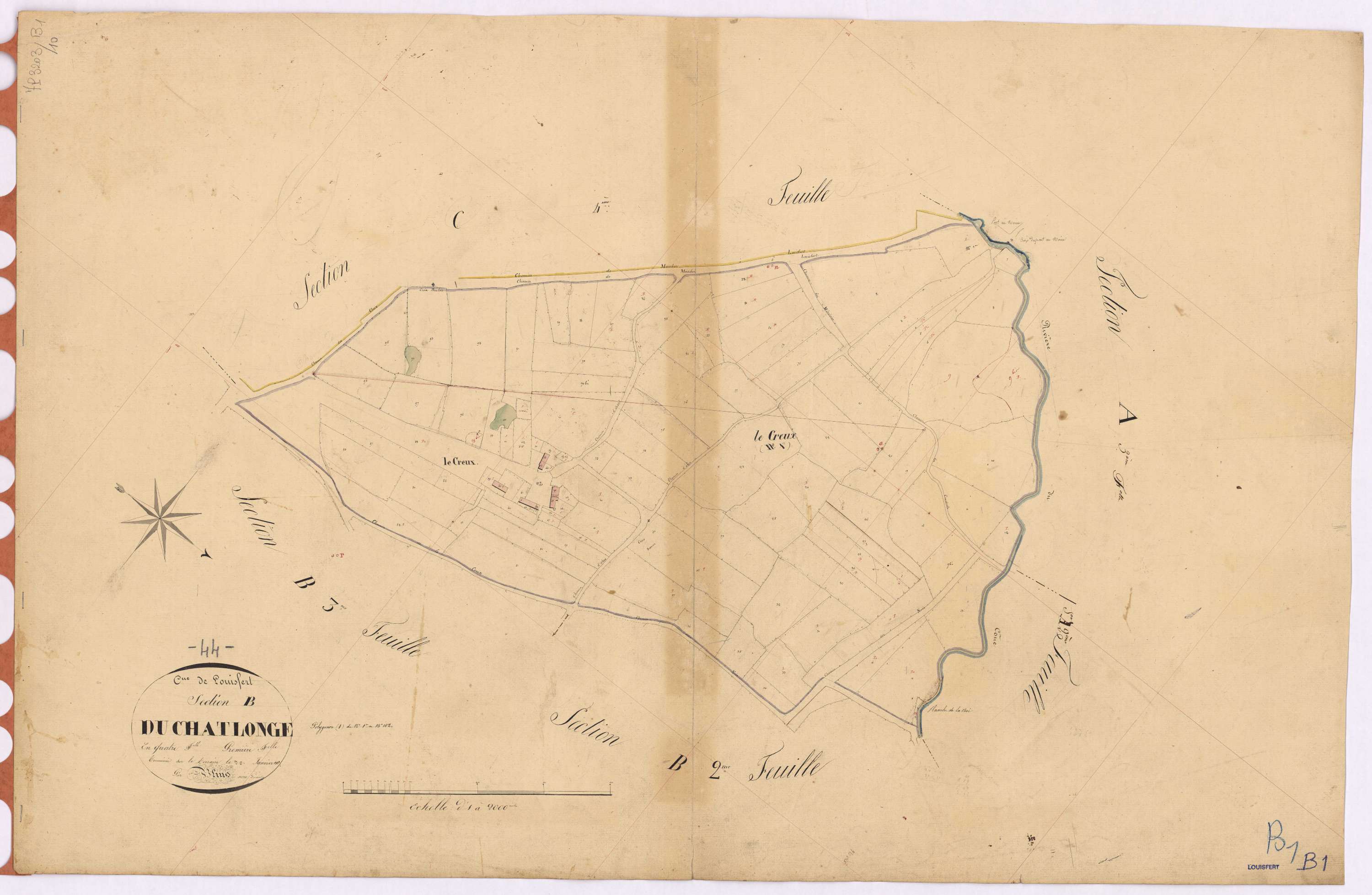 Louisfert - Section B1 Chatlonge (section du)