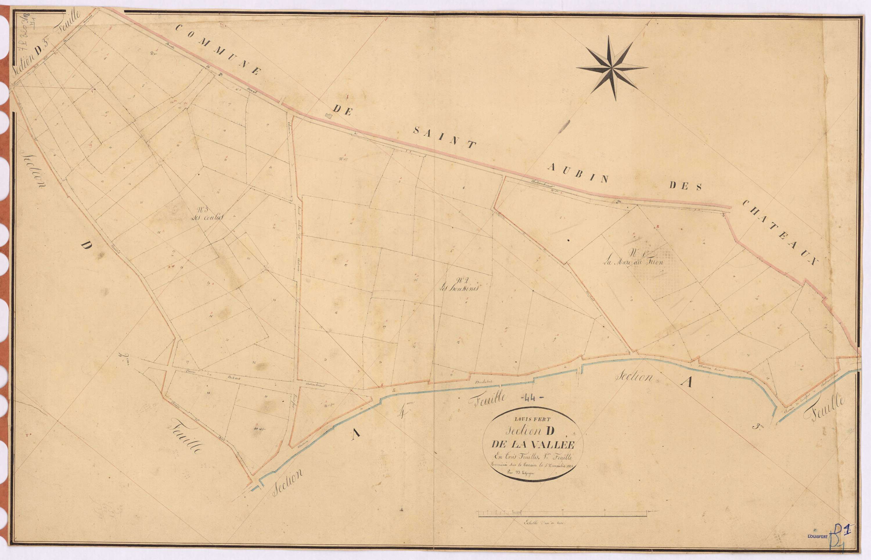 Louisfert - Section D1 Vallée (section de La)