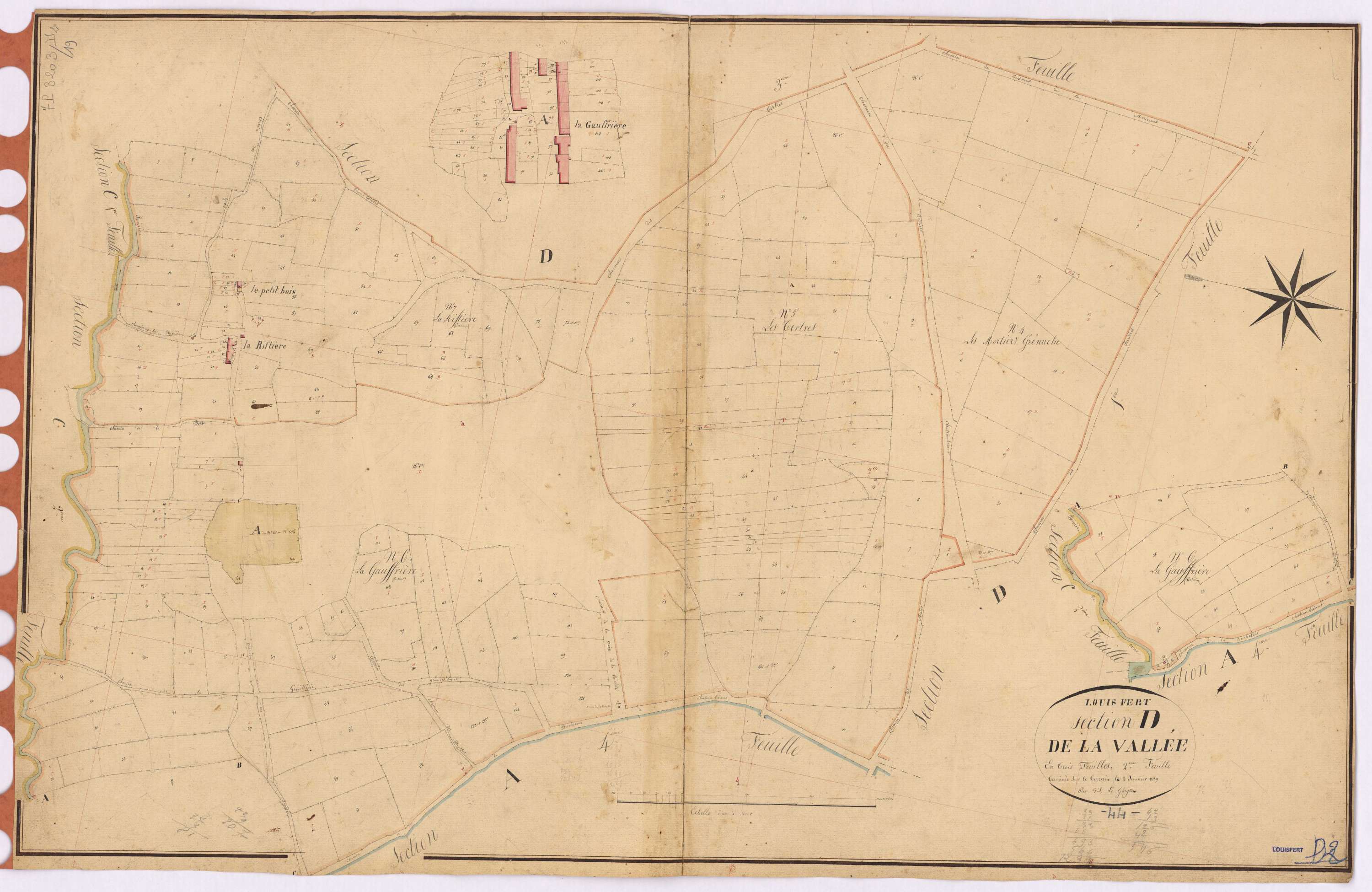 Louisfert - Section D2 Vallée (section de La)