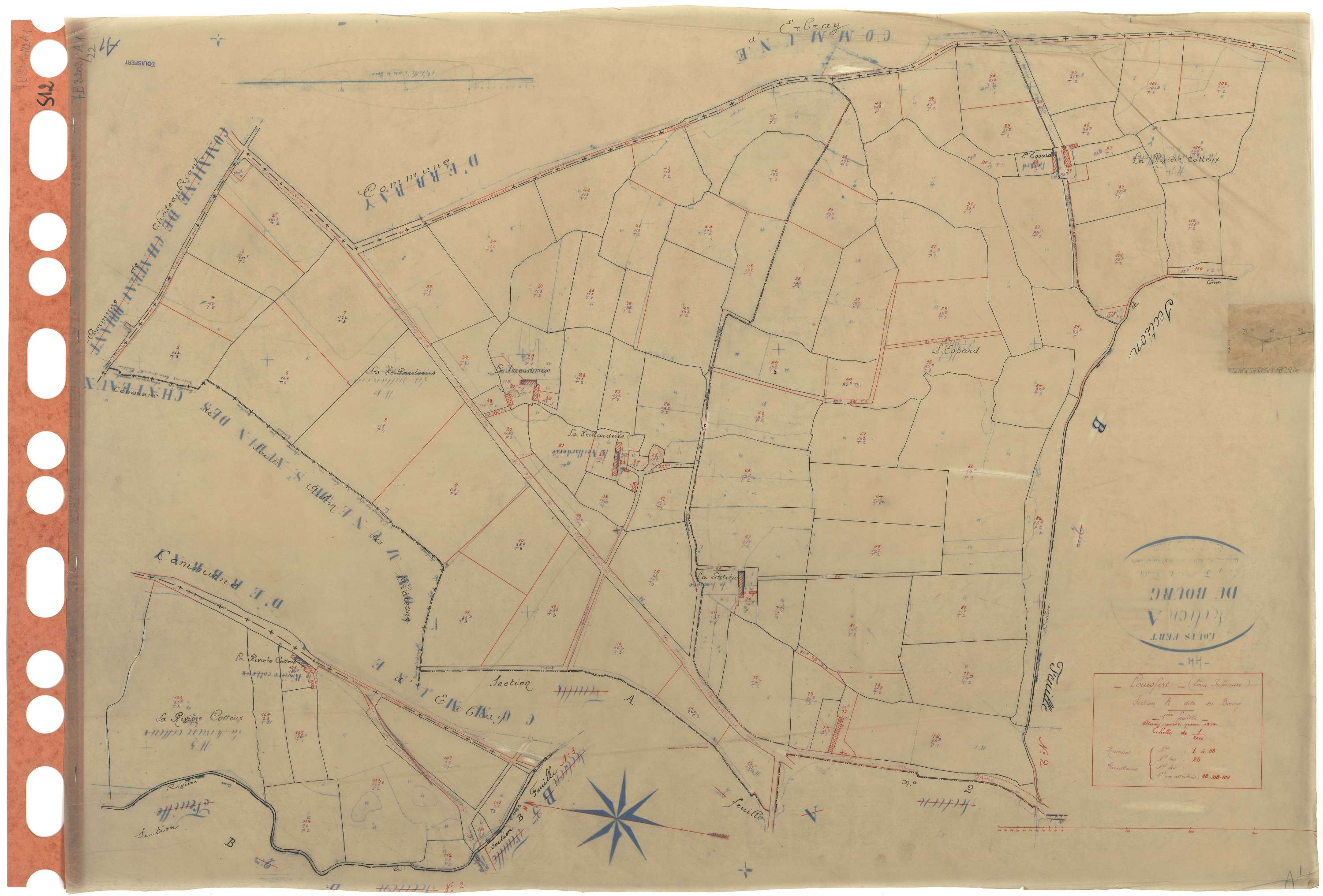 Louisfert - Section A1 Bourg (section du) . 1-118