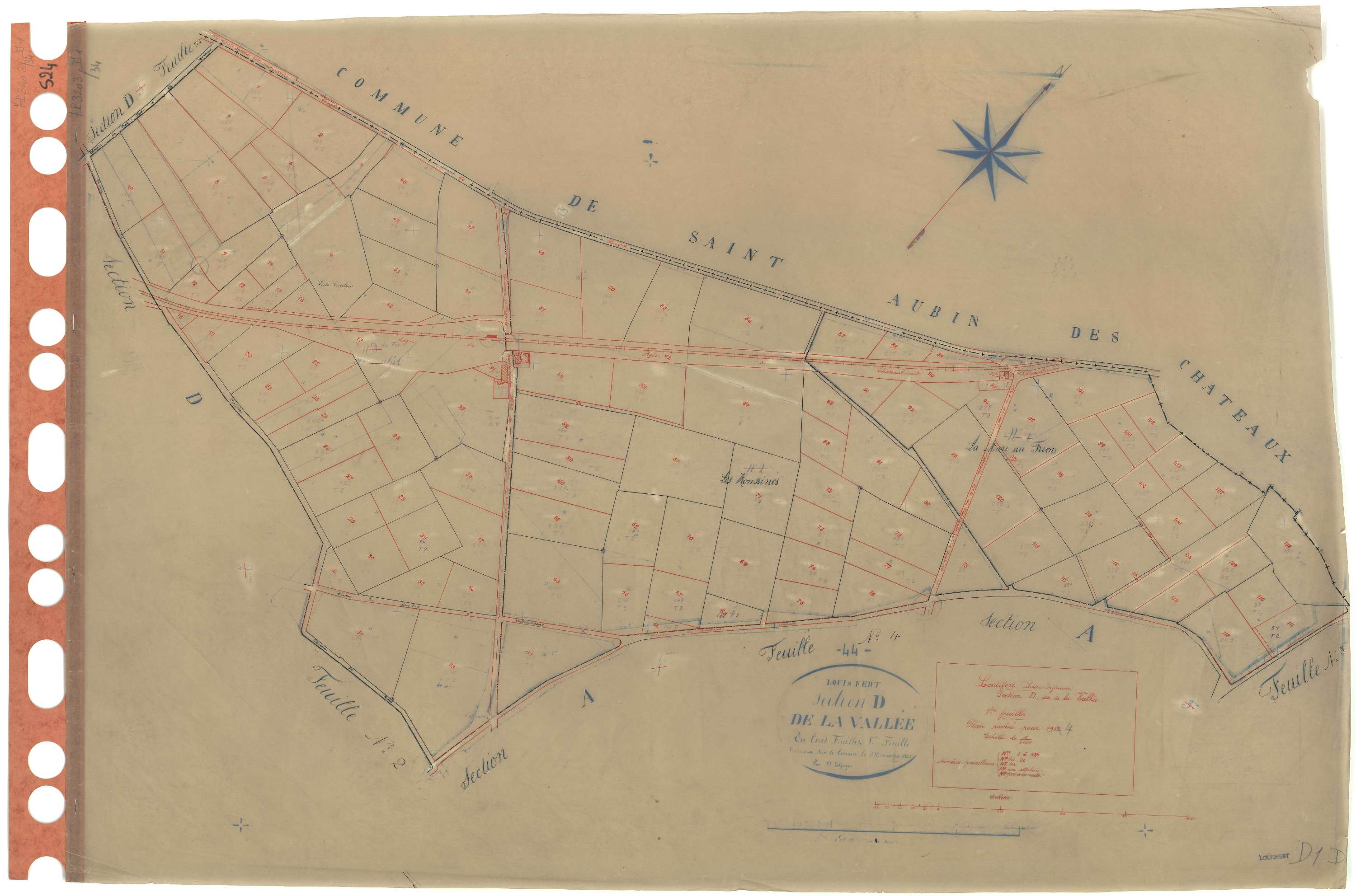 Louisfert - Section D1 Vallée (section de La) . 1-120