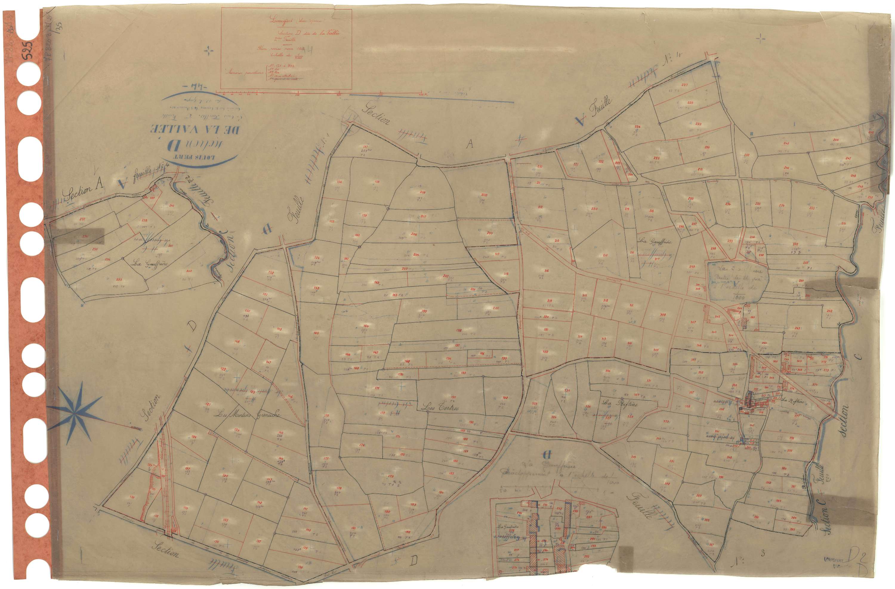 Louisfert - Section D2 Vallée (section de La) . 121-393