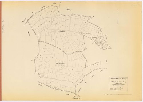 Louisfert - Section A3 Bourg (section du) ; 328-484