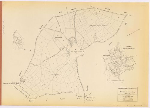 Louisfert - Section A4 Bourg (section du) ; 485-703