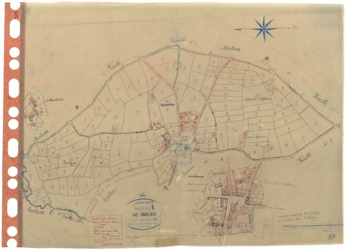 Louisfert - Section A4 Bourg (section du) . 485-703