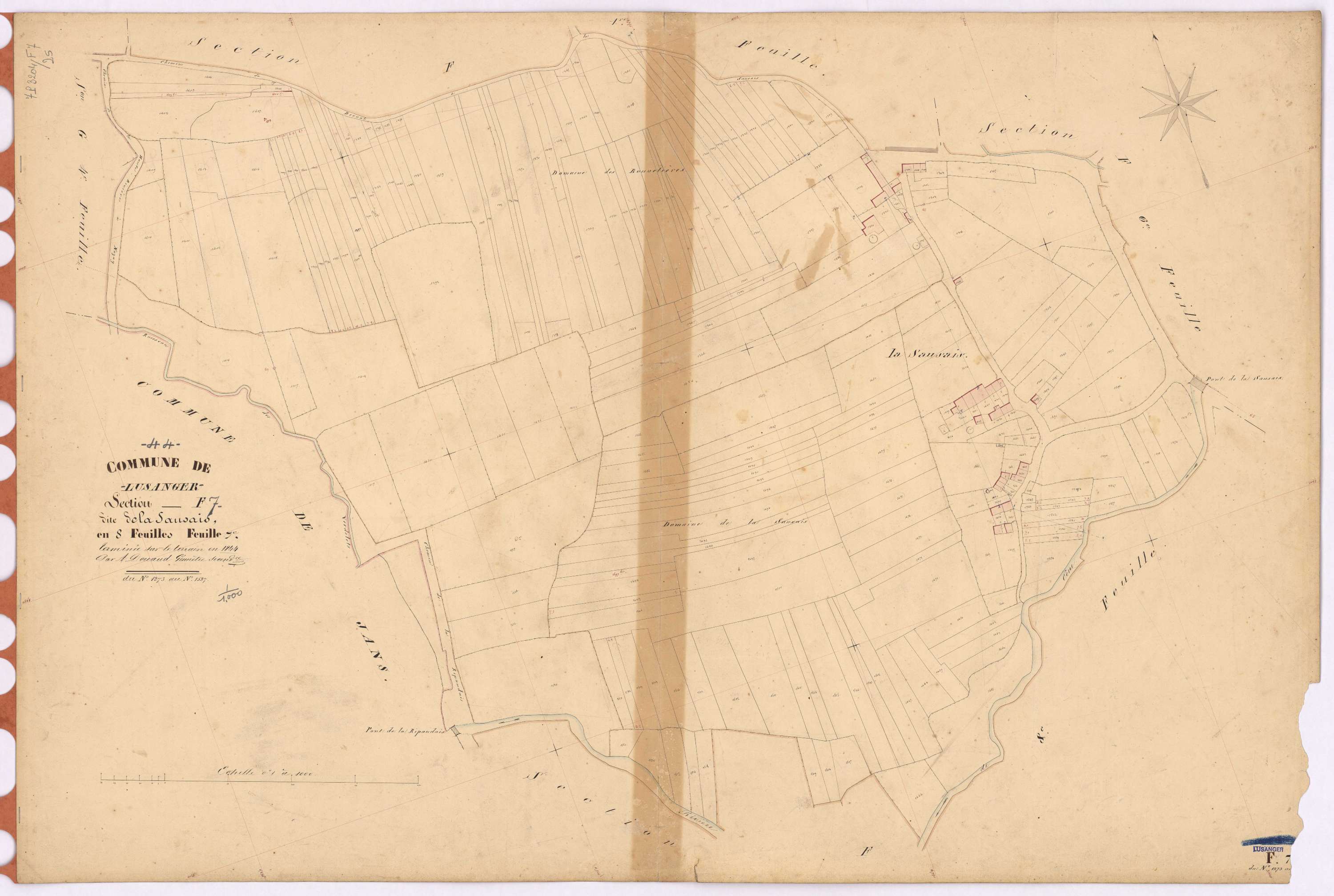 Lusanger - Section F7 Sausais (section de La) ; 1273-1527