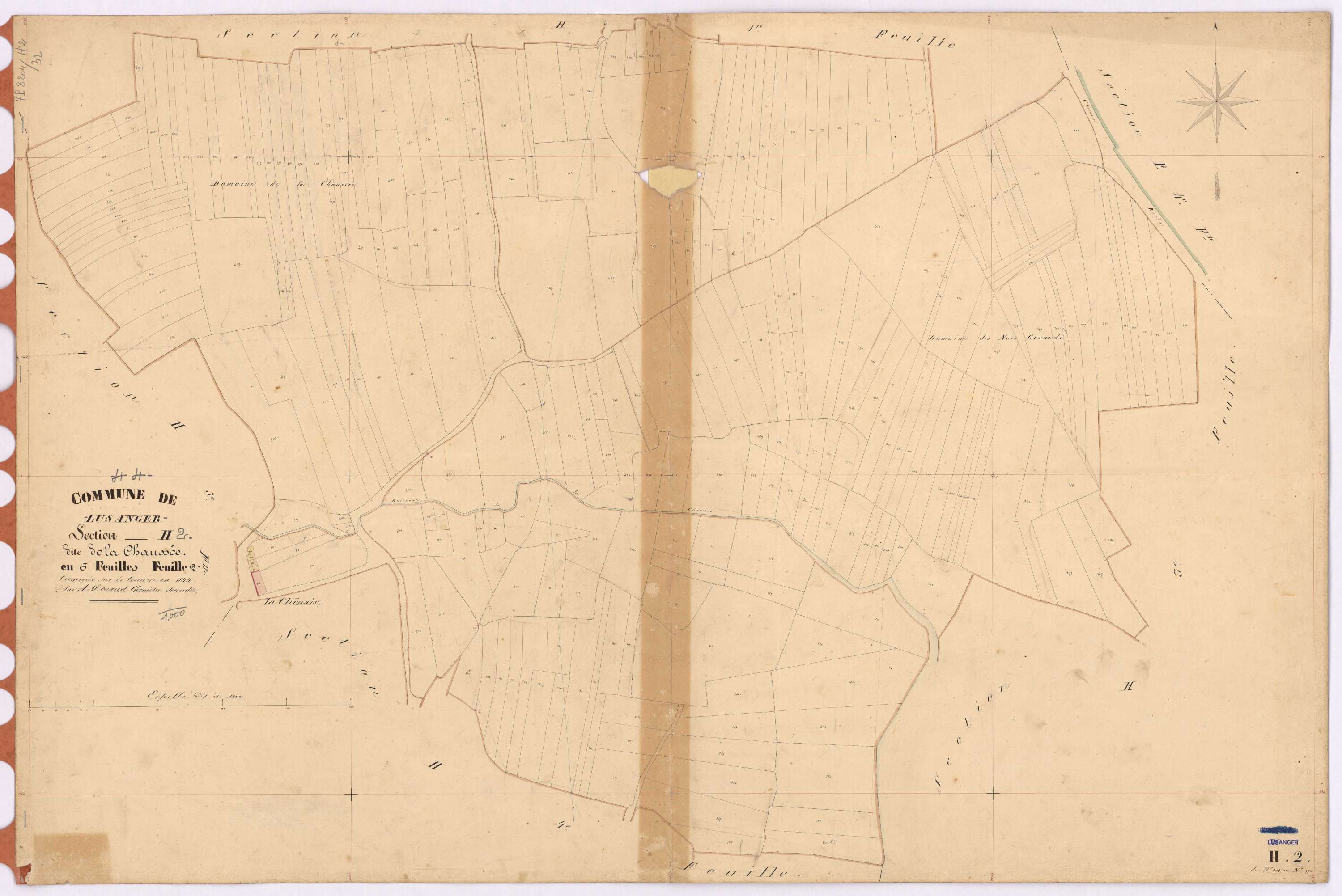 Lusanger - Section H2 Chaussée (section de La) ; 304-570