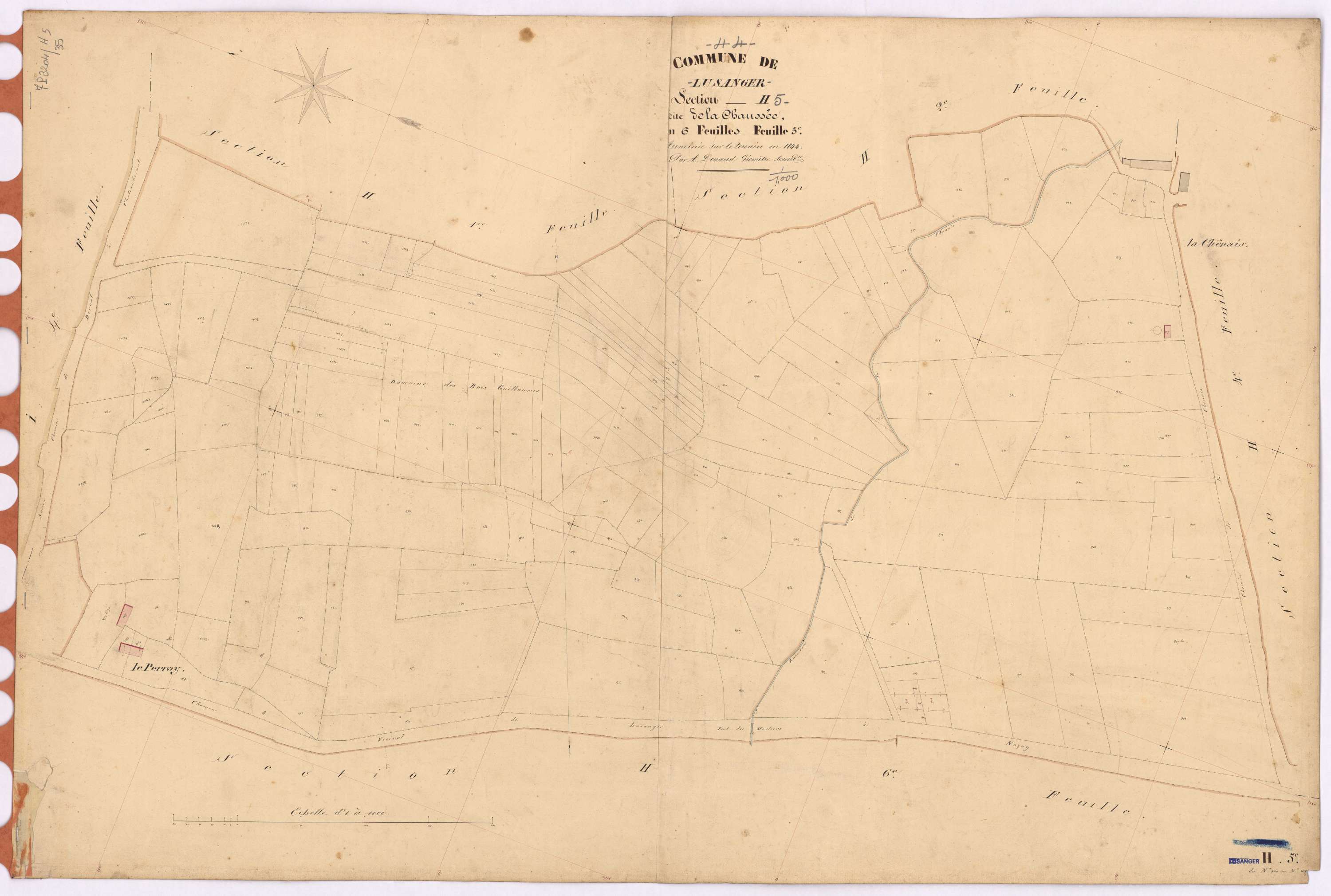 Lusanger - Section H5 Chaussée (section de La) ; 900-1056