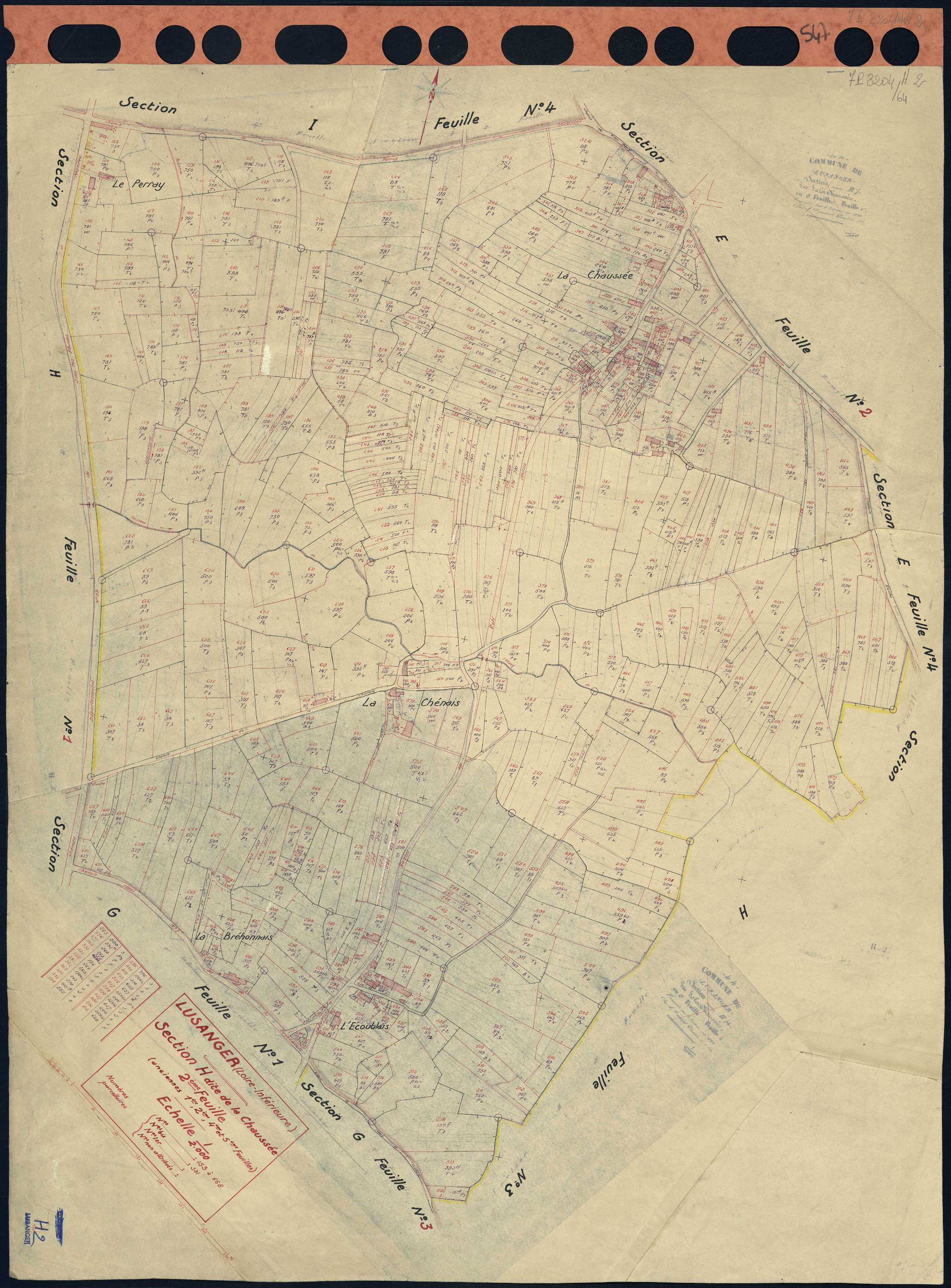 Lusanger - Section H2 Chaussée (section de La) . 153-668