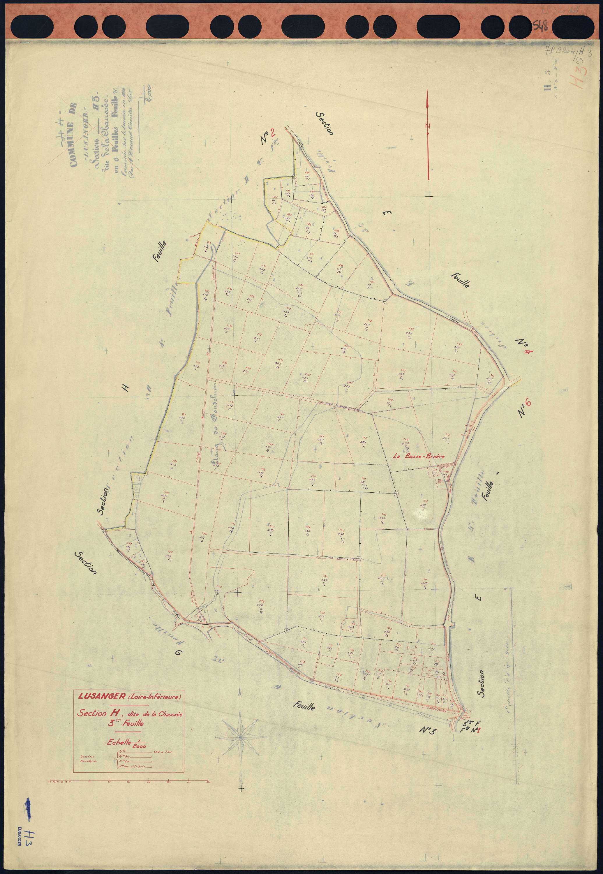 Lusanger - Section H3 Chaussée (section de La) . 669-763