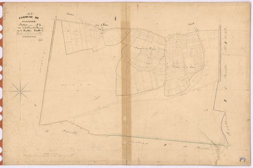Lusanger - Section A3 Rue du Bourg (section de La) ; 813-1018