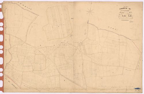 Lusanger - Section I2 Bourg (section du) ; 323-715