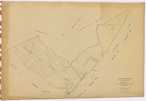 Lusanger - Section A1 Rue du Bourg (section de La) ; 1-108