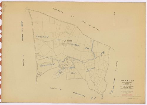 Lusanger - Section B1 Galotière (section de La) ; 1-125