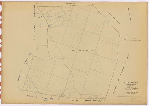 Lusanger - Section C Domnaiche (section de) ; 1-117