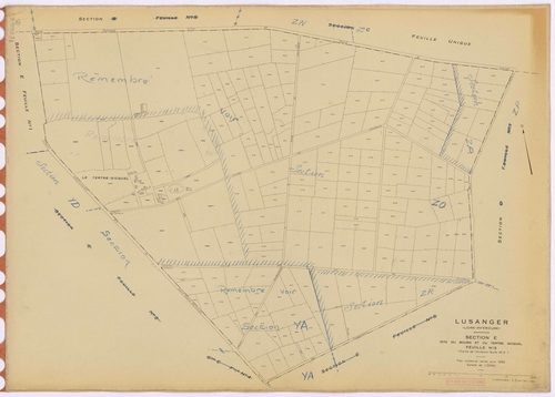 Lusanger - Section E3 Bourg et Tertre Gicquel (section du) ; 359-560