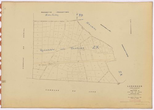 Lusanger - Section G2 Vinois (section de La) ; 90-222