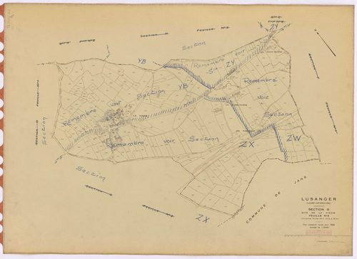 Lusanger - Section G3 Vinois (section de La) ; 223-509