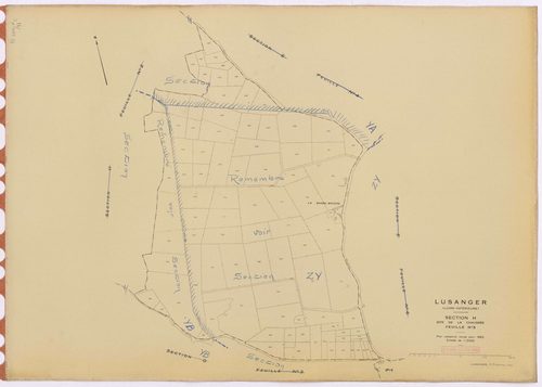 Lusanger - Section H3 Chaussée (section de La) ; 669-763