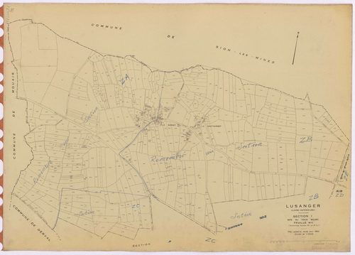 Lusanger - Section I1 Vieux Bourg (section du) ; 1-486