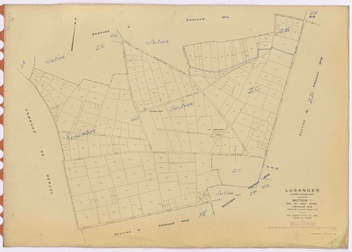 Lusanger - Section I2 Vieux Bourg (section du) ; 487-708