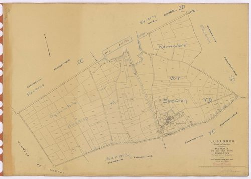 Lusanger - Section I4 Vieux Bourg (section du) ; 789-1014
