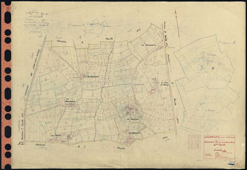 Lusanger - Section A2 Rue du Bourg (section de La) . 109-439