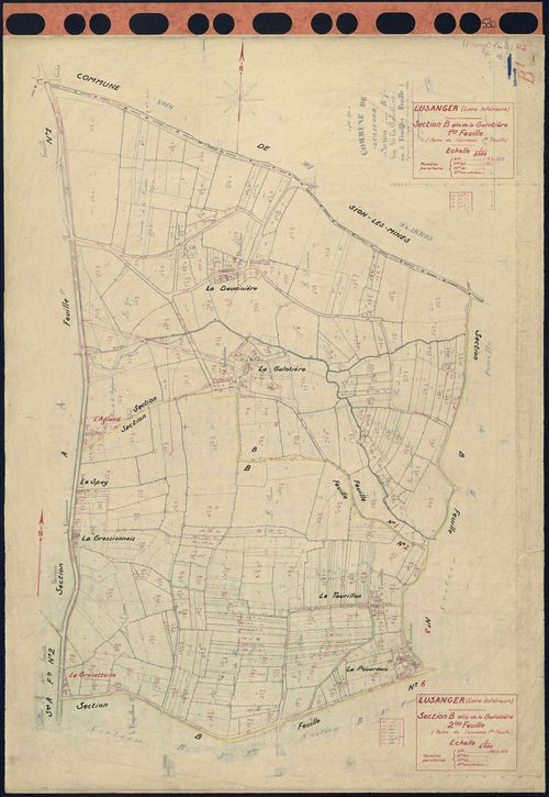 Lusanger - Section B1 B2 Galotière (section de La) . 1-125 . 126-245