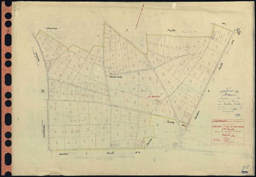Lusanger - Section I2 Vieux Bourg (section du) . 487-708