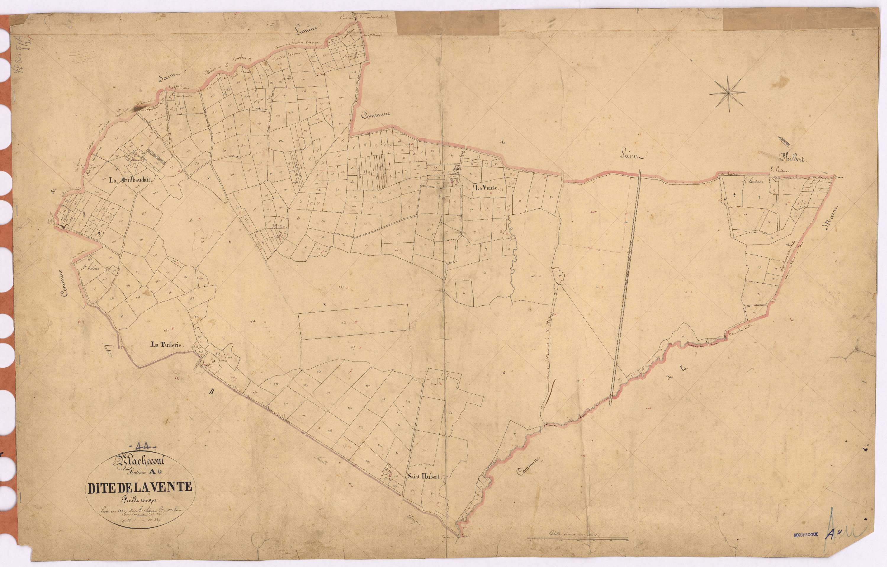 Machecoul - Section A Vente (section de La) ; 1-387