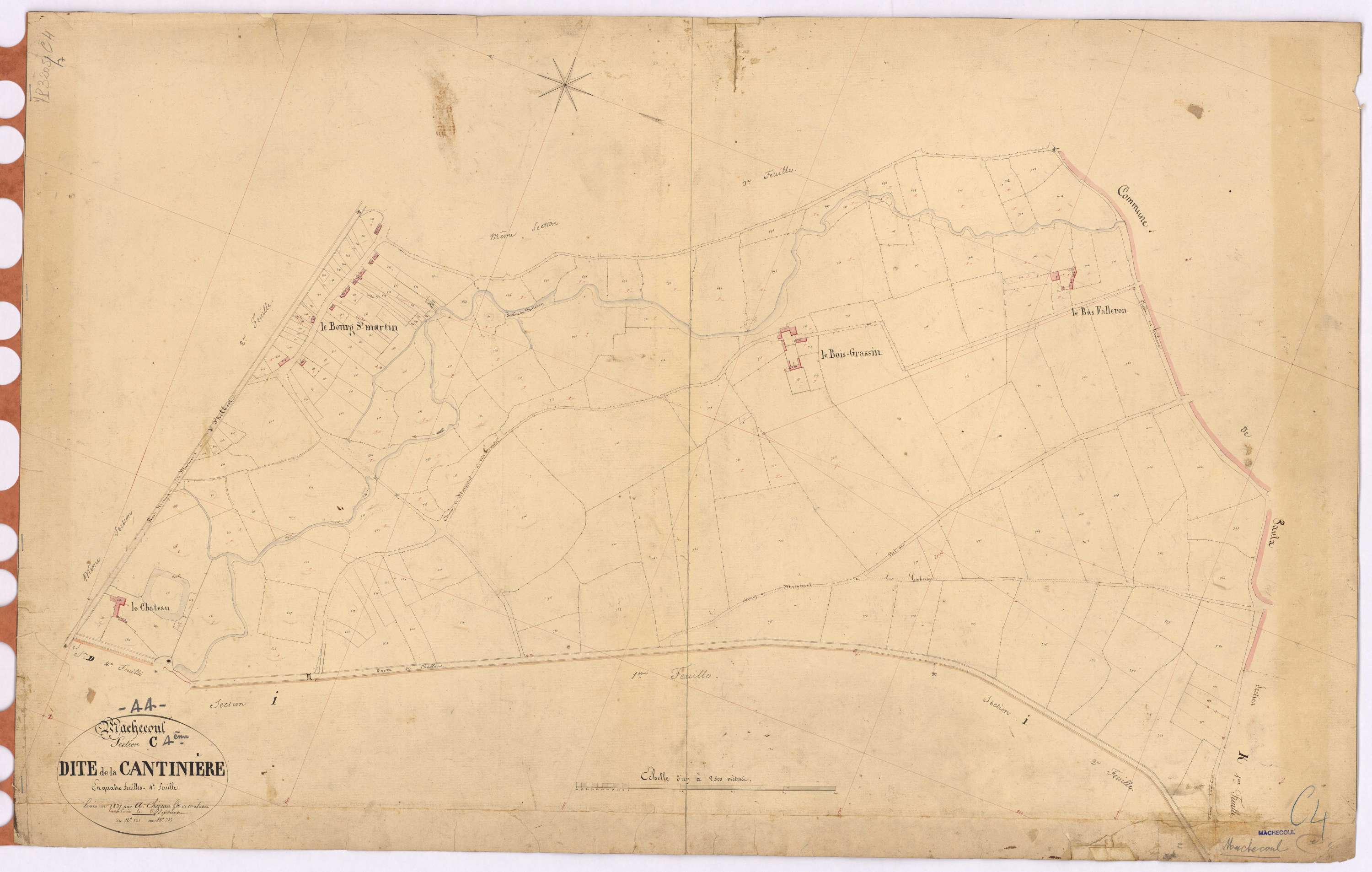 Machecoul - Section C4 Cantinière (section de La) ; 581-785