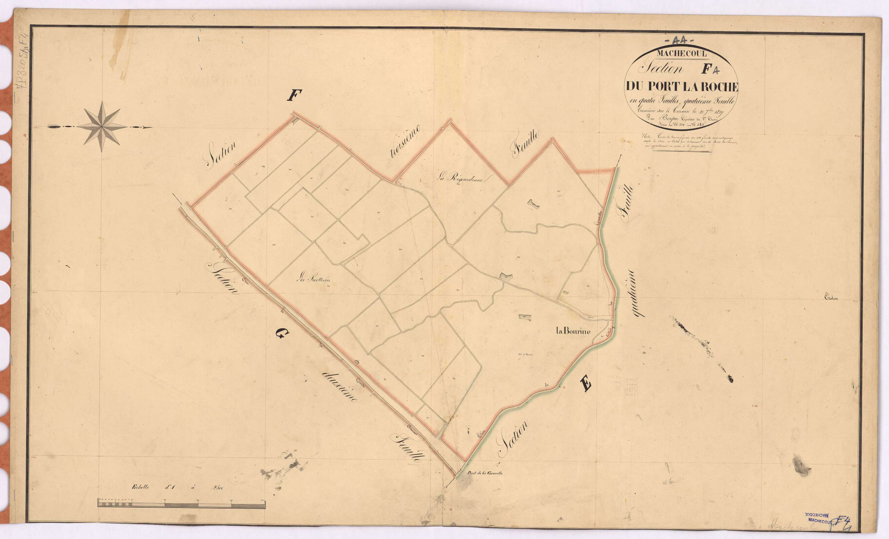 Machecoul - Section F4 Port-La-Roche (section du) ; 518-545