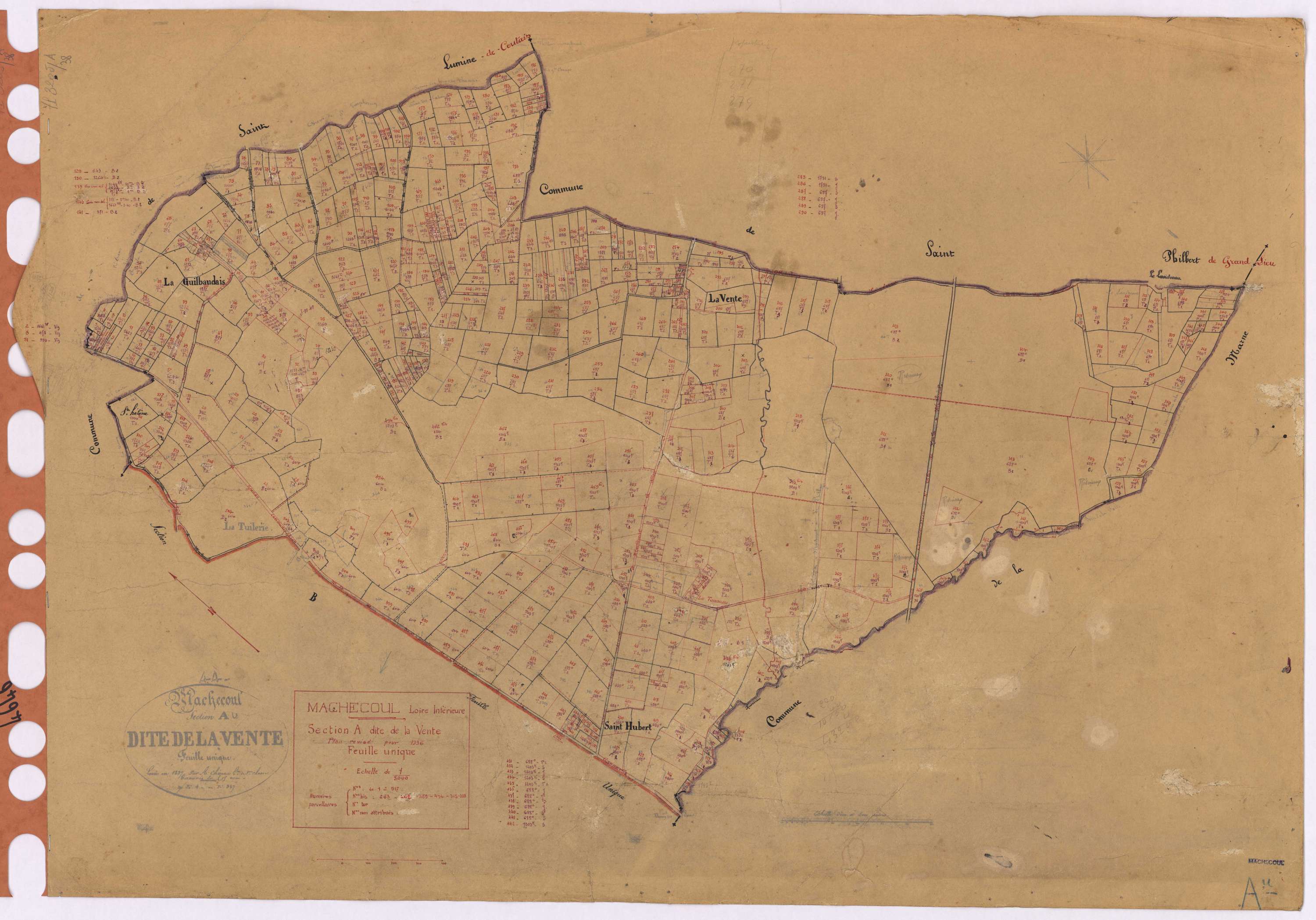 Machecoul - Section A Vente (section de La) ; 1-517