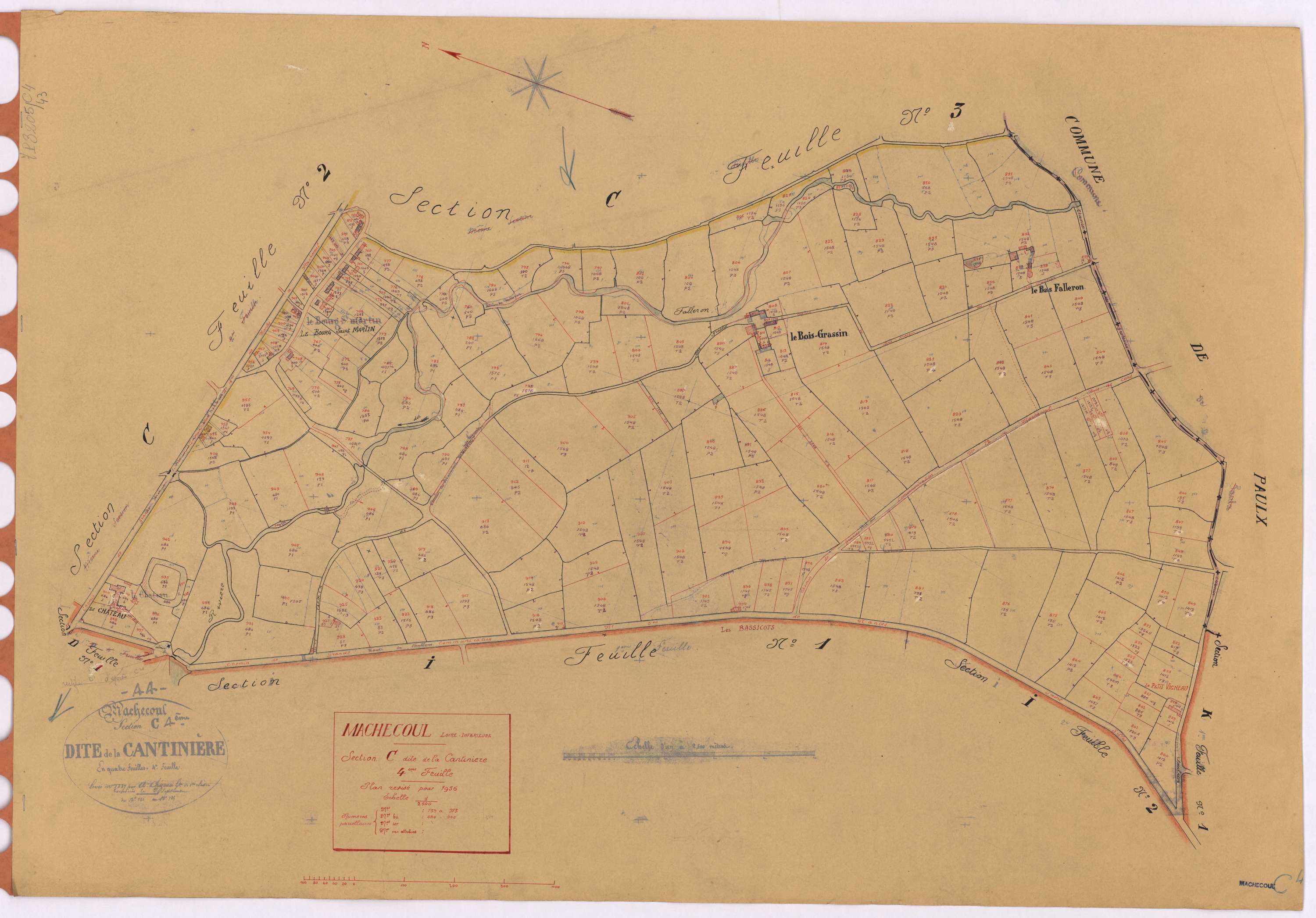 Machecoul - Section C4 Cantinière (section de La) ; 759-973