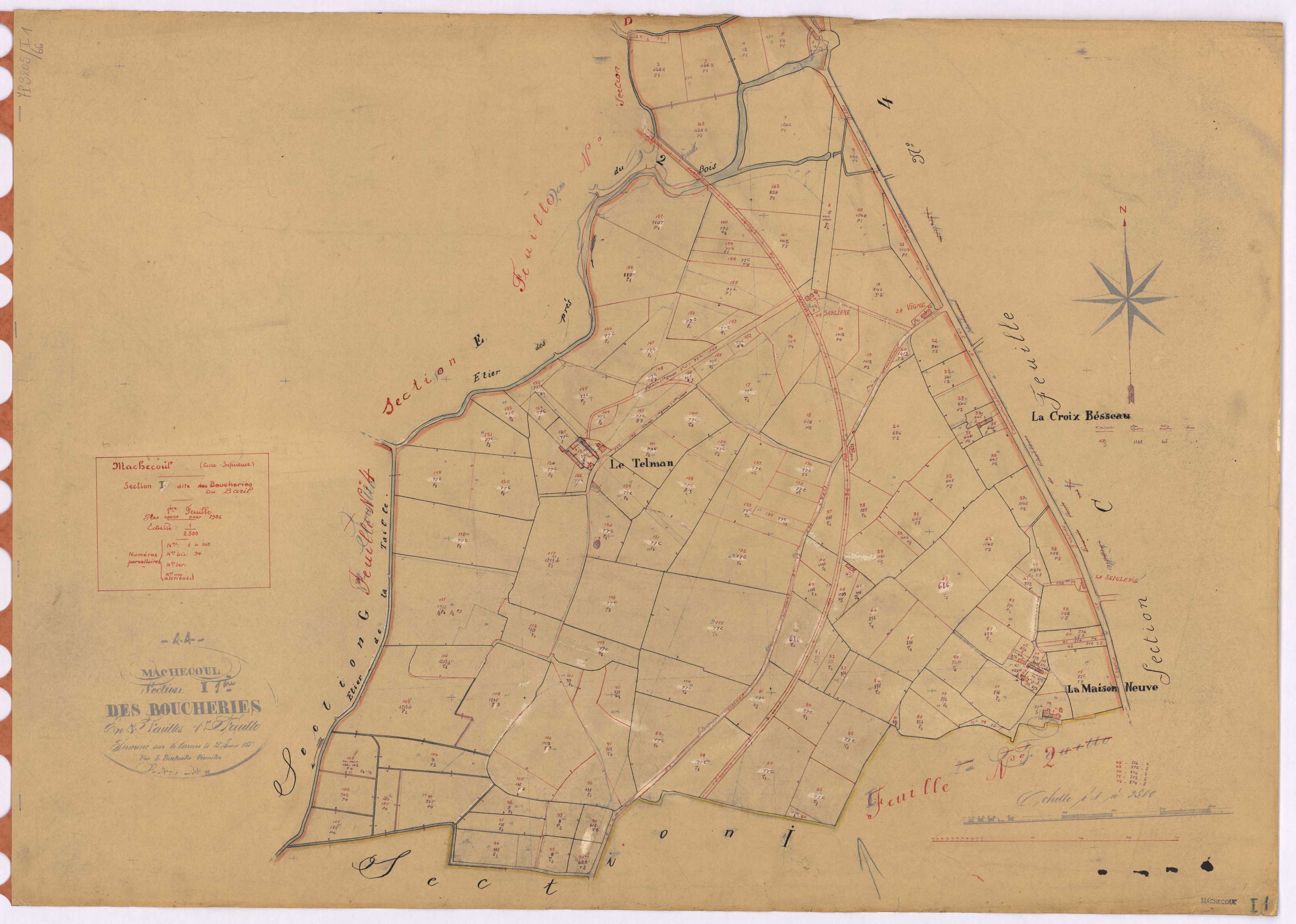 Machecoul - Section I1 Baril (section du) ; 1-163