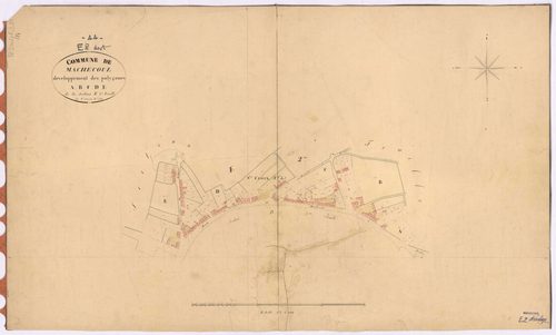 Machecoul - Section E2 (développement) Rivières (section des) ; 236-821 ; développement du Faubourg de Sainte-Croix