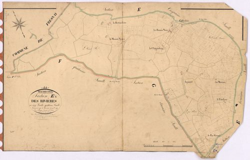Machecoul - Section E4 Rivières (section des) ; 1121-1378