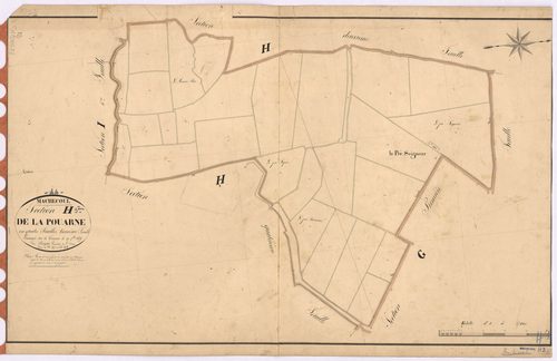 Machecoul - Section H3 Pouarne (section de La) ; 597-624