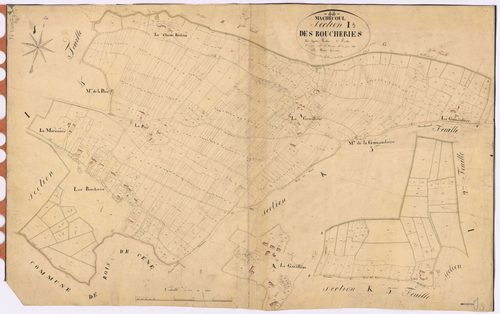 Machecoul - Section I3 Boucheries (section des) ; 358-1027