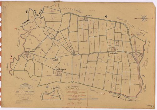 Machecoul - Section H3 Pouarne (section de La) ; 352-484