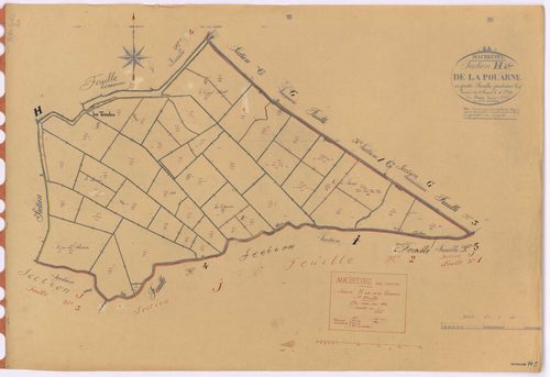 Machecoul - Section H5 Pouarne (section de La) ; 525-573