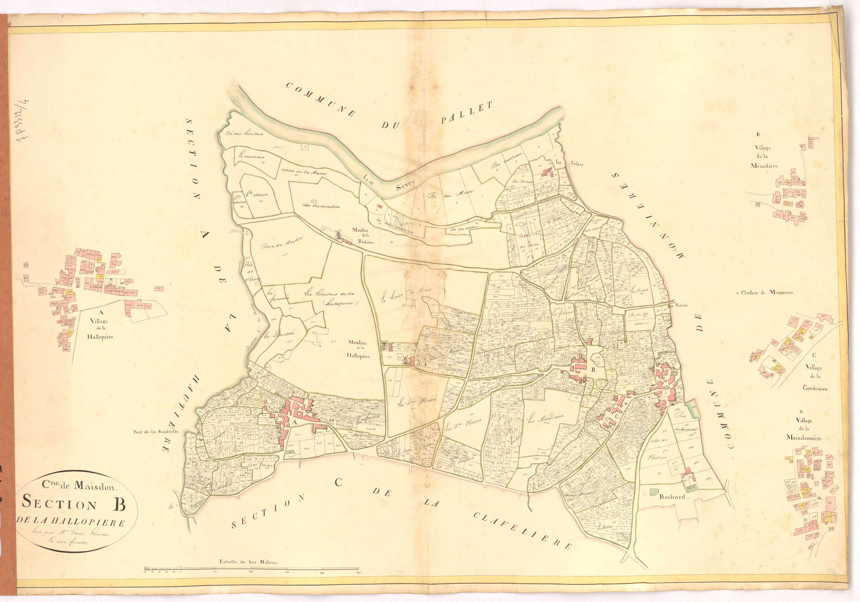 Maisdon-sur-Sèvre - Section B Hallopière (section de La)