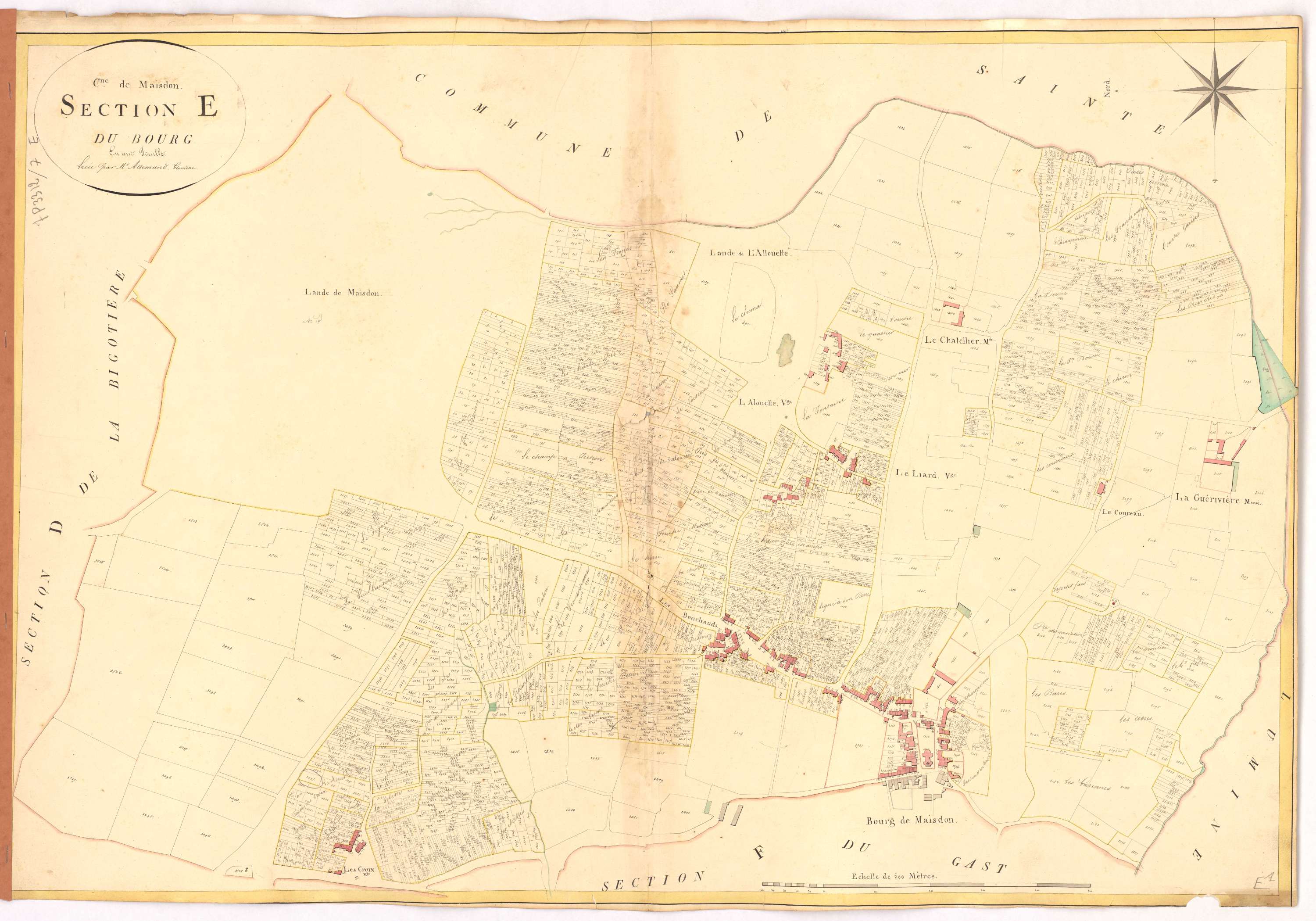 Maisdon-sur-Sèvre - Section E Bourg (section du)