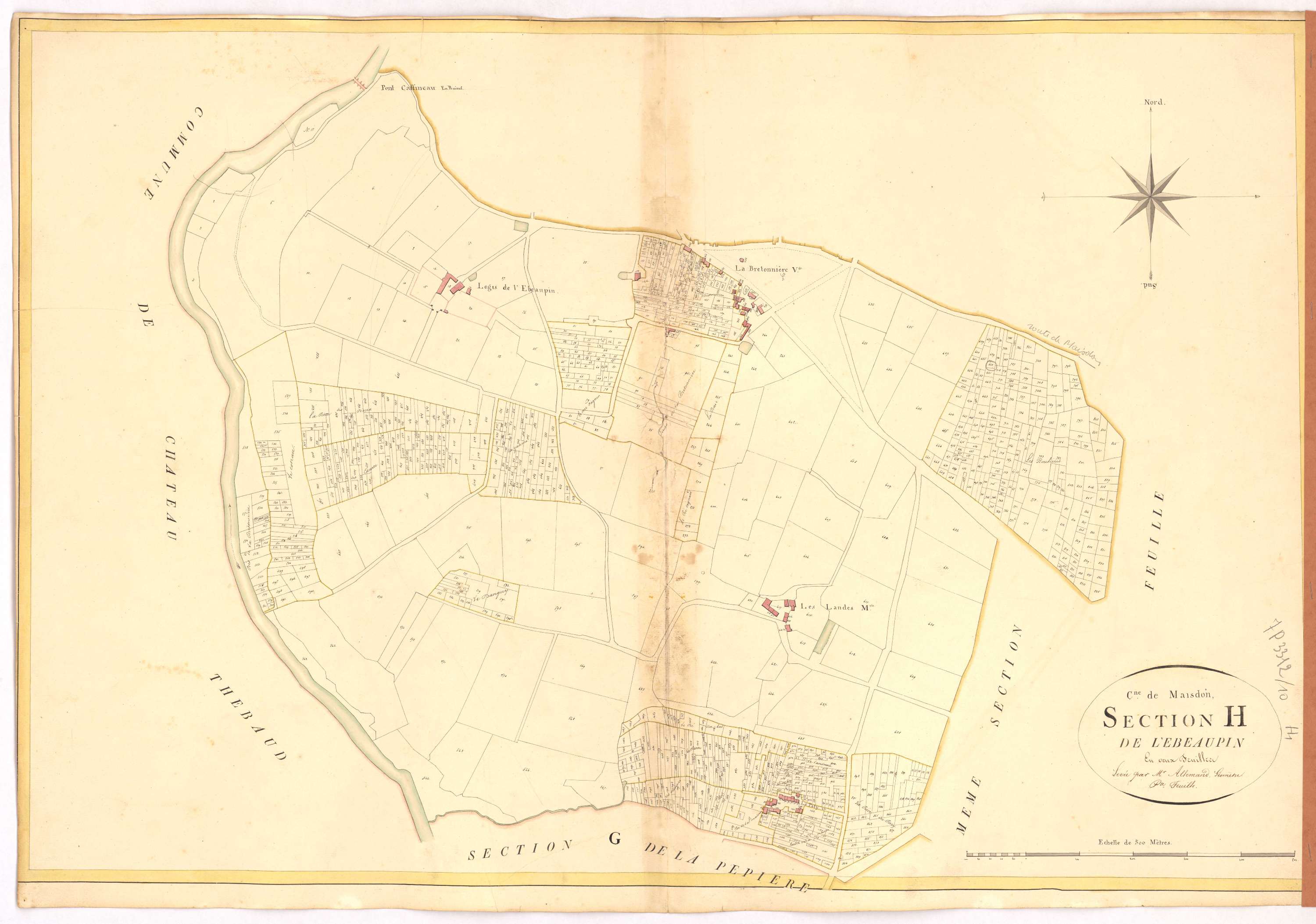 Maisdon-sur-Sèvre - Section H1 Ebeaupin (section de l')