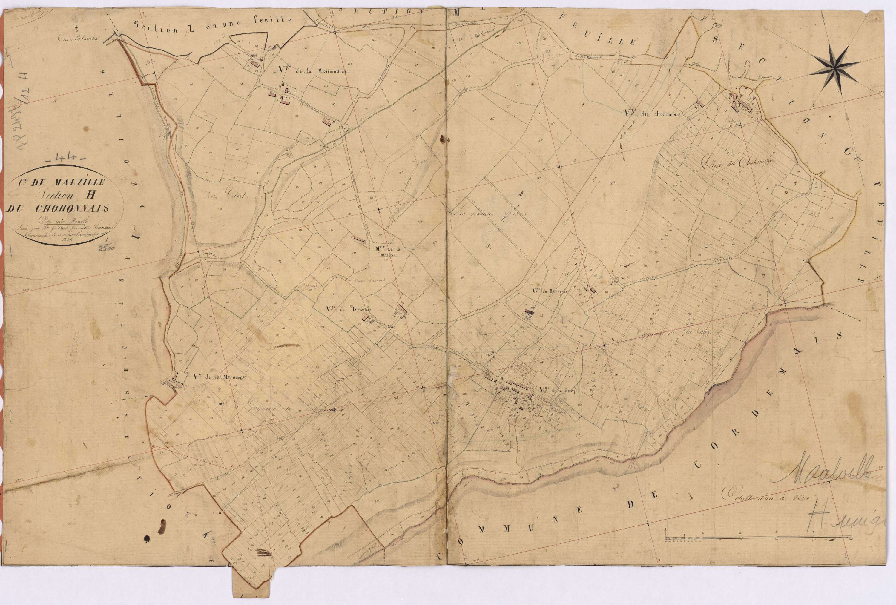 Malville - Section H Chohonnais (section du)