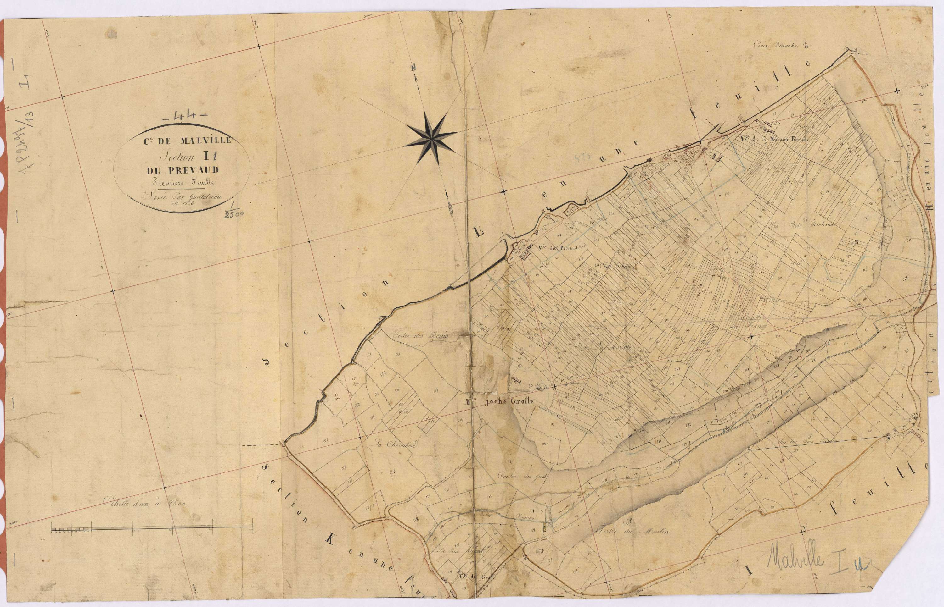 Malville - Section I1 Prevaud (section du)