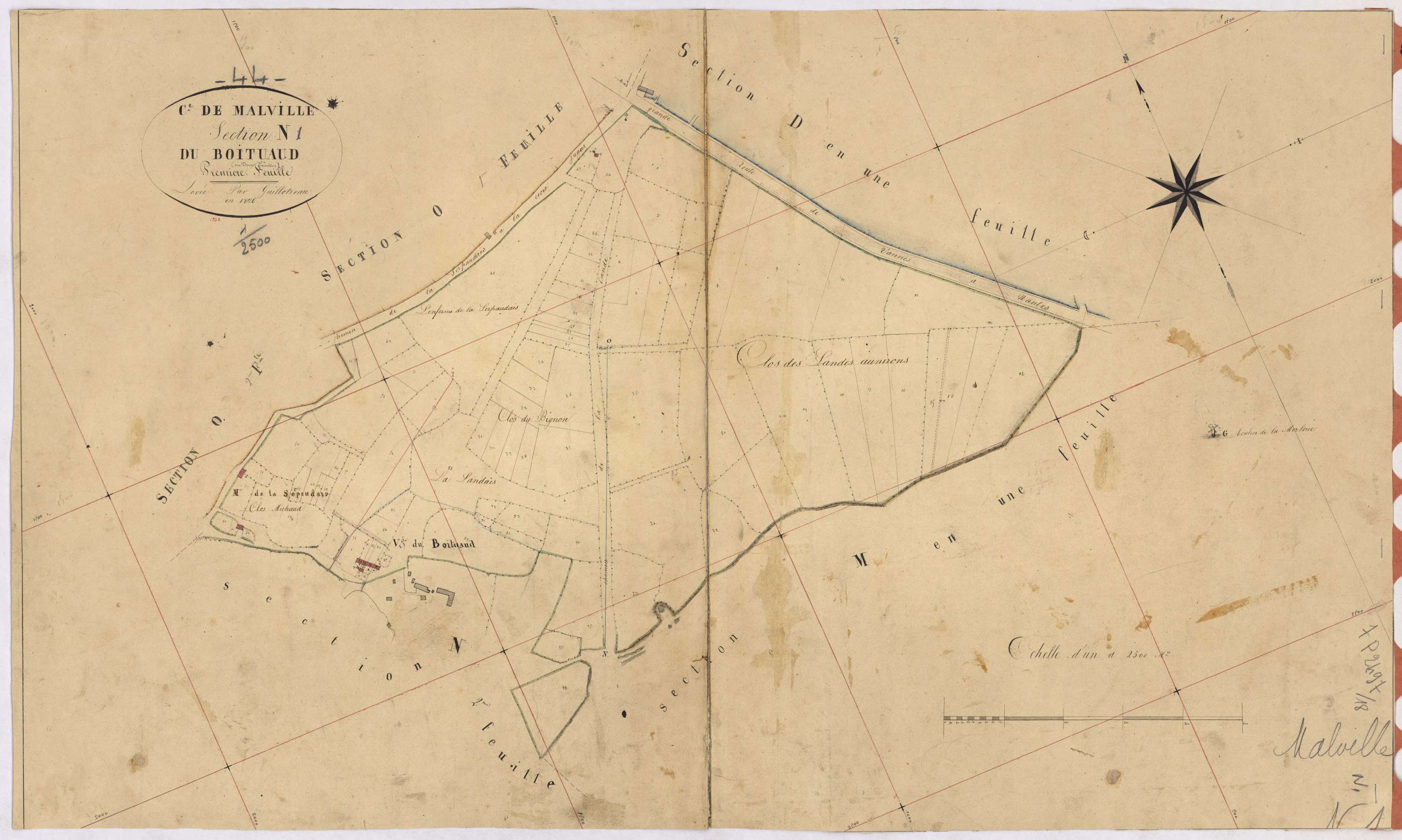 Malville - Section N1 Boituaud (section du)