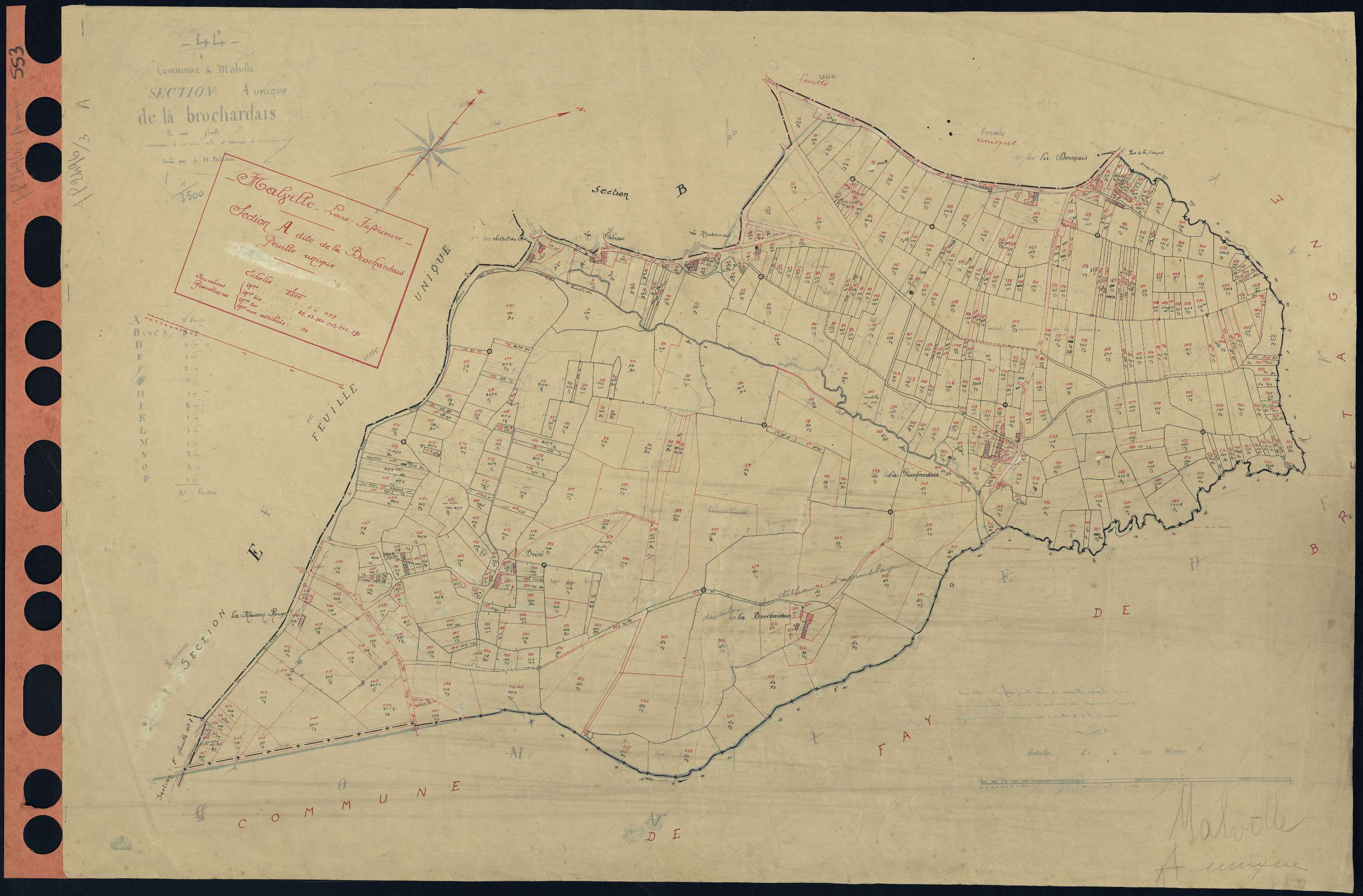 Malville - Section A Brochardais (section de La) . 1-499