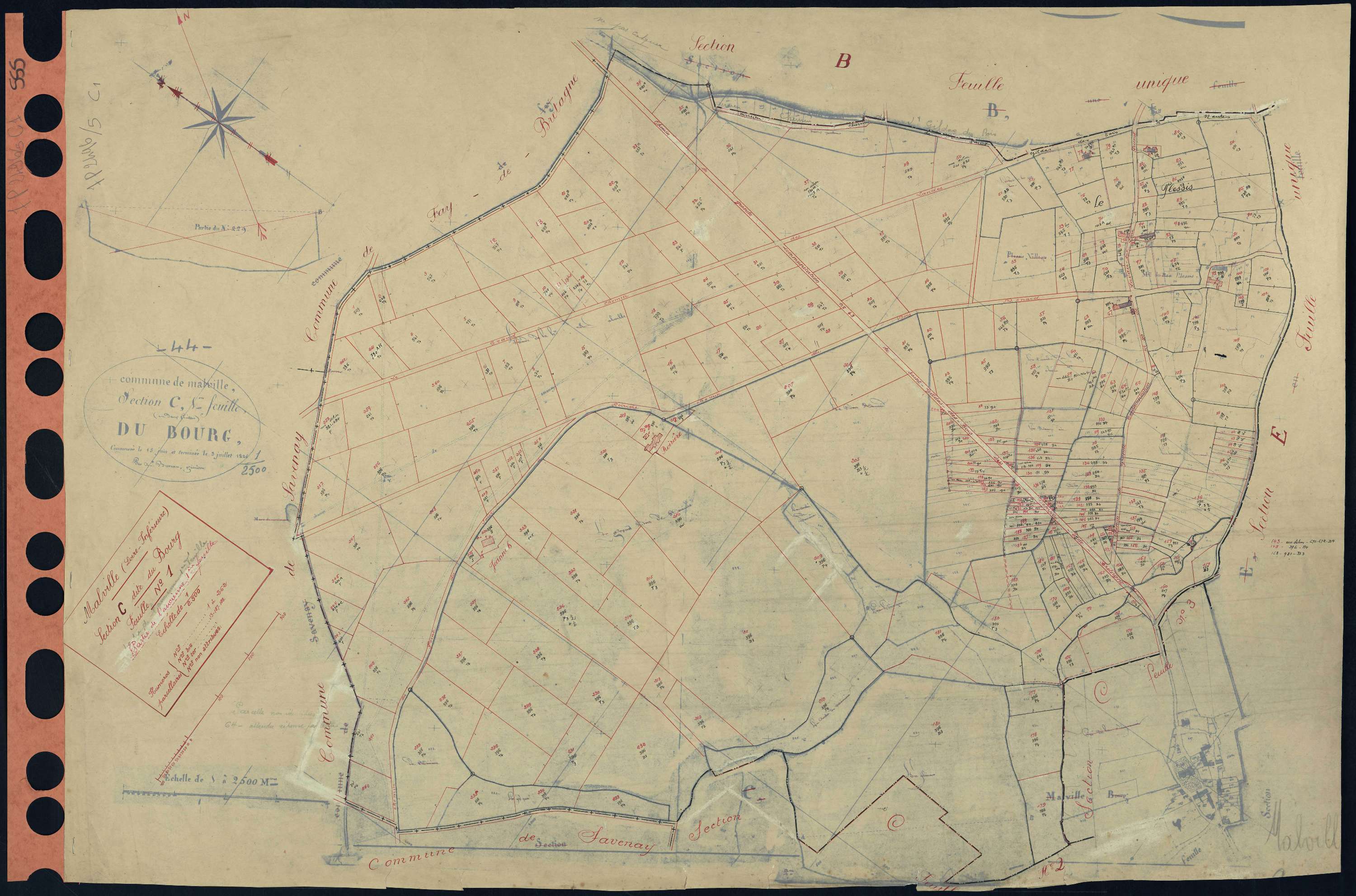 Malville - Section C1 Bourg (section du) . 1-262
